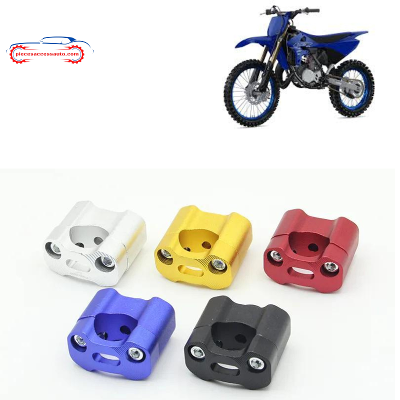 Rehausseur De Guidon Moto 7/8" (22 Mm) - En Alliage D'aluminium, Surélévation 30 Mm, Universel (noir)