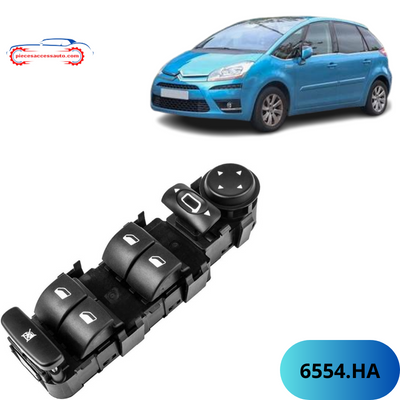 Panneau de Commande de Lève-Vitre Electrique-Citroën C4 - Piecesaccessauto.com