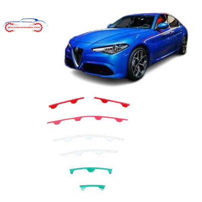 Couverture d'Autocollant de Bande de Maille Centrale de Garniture de Calandre Avant-Alfa Giulia-Stelvio - Piecesaccessauto.com