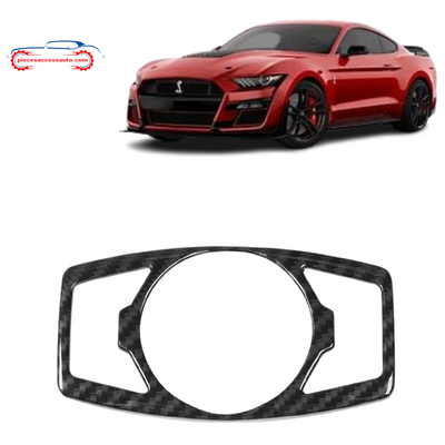 Garniture d'Interrupteur de Phares en Fibre de Carbone-Ford Mustang - Piecesaccessauto.com