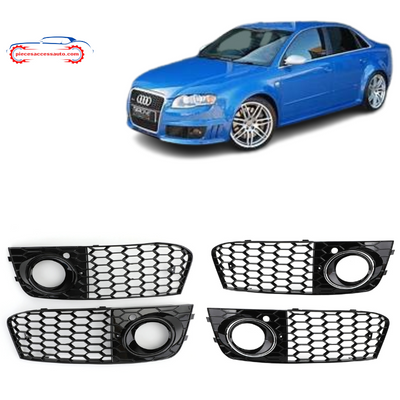 Grille Antibrouillard en Nid d'Abeille-Audi A4 - Piecesaccessauto.com